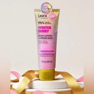 Onyx Winter Berry Body Lotion & Serum Duo - Pink and Gold